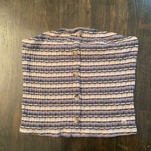 Stripped american eagle tube top